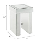 Noralie Faux Diamonds End Table - Ornate Home