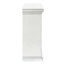 Noralie Mirrored & Faux Diamond Fireplace w/ Insert (47" W) - Ornate Home