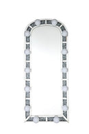 Noralie Mirrored/Faux Diamonds Floor Mirror - Ornate Home