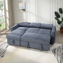 Nuriel Blue Reversible Sectional Sofa W/Sleeper & Storage - Ornate Home