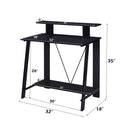 Nypho Black Writing Desk - Ornate Home