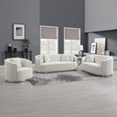Odette Beige Loveseat W/2 Pillows - Ornate Home