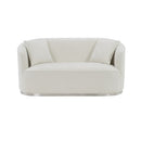 Odette Beige Loveseat W/2 Pillows - Ornate Home