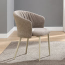 Ogin Dark Beige/Natual Arm Chair (Set of 2) - Ornate Home