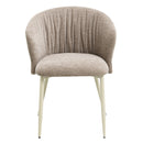 Ogin Dark Beige/Natual Arm Chair (Set of 2) - Ornate Home