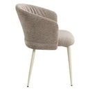 Ogin Dark Beige/Natual Arm Chair (Set of 2) - Ornate Home