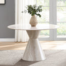 Ogin Dark Beige/Natural Round Dining Table - Ornate Home