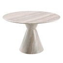 Ogin Dark Beige/Natural Round Dining Table - Ornate Home