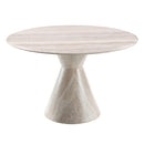 Ogin Dark Beige/Natural Round Dining Table - Ornate Home