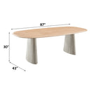 Ogin Gray Travertine Dining Table - Ornate Home