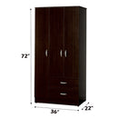 Olean Espresso Wardrobe - Ornate Home