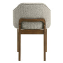 Oleia Chenille/Walnut Side Chair (Set of 2) - Ornate Home