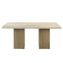 Olinda Natrual Dining Table w/Natrual Marble Top - Ornate Home
