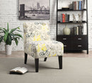 Ollano Dark Brown/Multi-color Accent Chair - Ornate Home