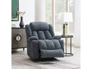 Omarion Blue Power Recliner W/Lift & Heating & Massage - Ornate Home