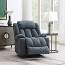 Omarion Blue Power Recliner w/ Lift, Heating & Massage - Ornate Home