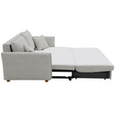 Oran Gray Chenille Sofa w/Sleeper - Ornate Home