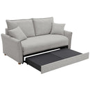Oran Gray Chenille Sofa w/Sleeper - Ornate Home