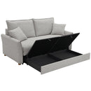 Oran Gray Chenille Sofa w/Sleeper - Ornate Home