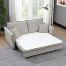 Oran Gray Chenille Sofa w/Sleeper - Ornate Home