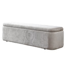 Orane Gray Bench w/Storage - Ornate Home