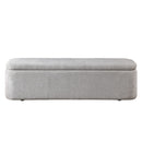 Orane Gray Bench w/Storage - Ornate Home