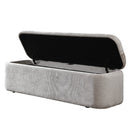 Orane Gray Bench w/Storage - Ornate Home