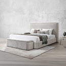 Orane Gray Bench w/Storage - Ornate Home