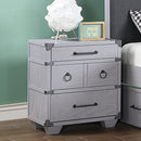 Orchest Gray Nightstand w/ USB - Ornate Home