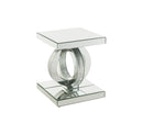 Ornat Mirrored/Faux Diamonds End Table - Ornate Home