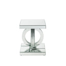 Ornat Mirrored/Faux Diamonds End Table - Ornate Home