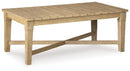 Carter Hall Beige Outdoor Coffee Table