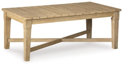 Carter Hall Beige Outdoor Coffee Table