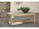 Carter Hall Beige Outdoor Coffee Table