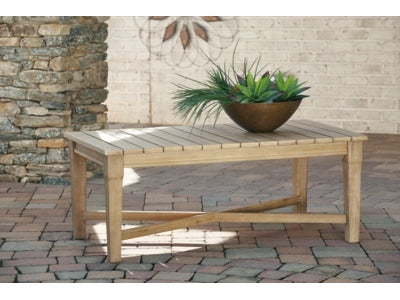 Carter Hall Beige Outdoor Coffee Table