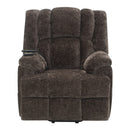Pacay Brown Power Recliner w/ Lift, Heating & Massage - Ornate Home