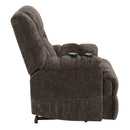 Pacay Brown Power Recliner w/ Lift, Heating & Massage - Ornate Home