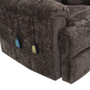 Pacay Brown Power Recliner w/ Lift, Heating & Massage - Ornate Home
