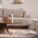 Palermo Gray Curved 2-piece Sectional Sofa - Ornate Home