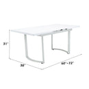 Palton White Dining Table - Ornate Home