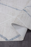 Pastoral Blue/Beige Woven Non-Slip Indoor Area Rug - Ornate Home