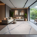 Pastoral Blue/Beige Woven Non-Slip Indoor Area Rug - Ornate Home