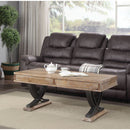 Pellio Antique Oak/Black Coffee Table - Ornate Home