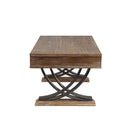 Pellio Antique Oak/Black Coffee Table - Ornate Home