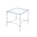 Petunia Mirrored/Chrome End Table - Ornate Home