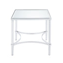 Petunia Mirrored/Chrome End Table - Ornate Home