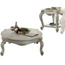 Picardy Antique Pearl Coffee Table (Rectangular Shape) - Ornate Home