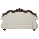 Pierce Beige & Cherry Loveseat W/3 Pillows - Ornate Home