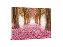 Pink Cherry Blossom Tempered Glass w / Foil Wall Art - Ornate Home
