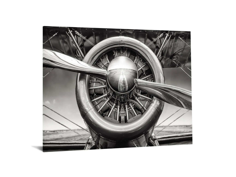 Propeller 2 Tempered Glass w / Foil Wall Art - Ornate Home